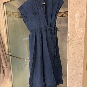 Creatures of Comfort Denim Wrap Dress